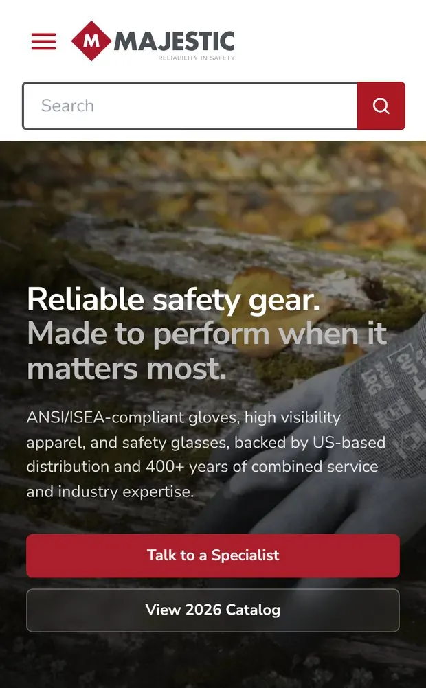 Majestic Glove on mobile